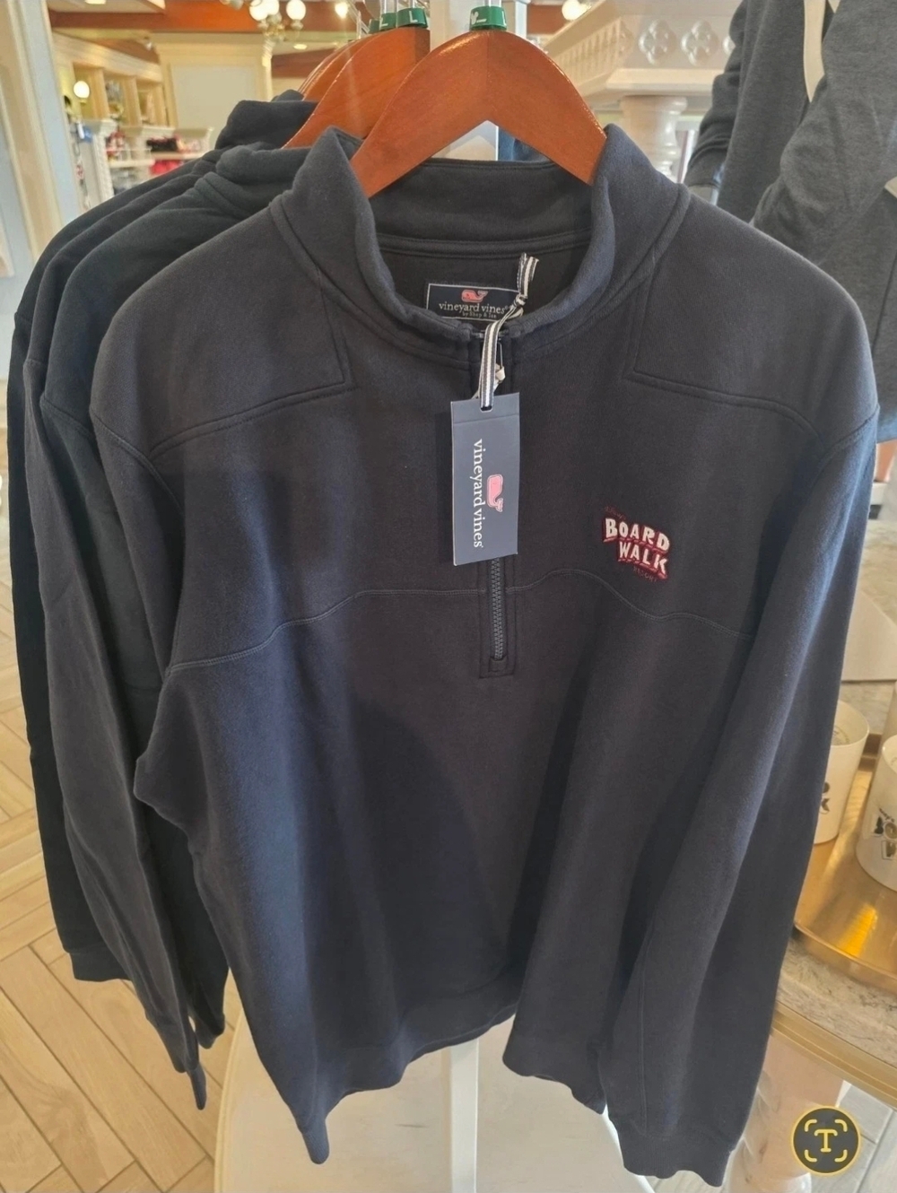 Disney Parks Vineyard Quarter Zip-Up Pullover Boardwalk Resort XL
